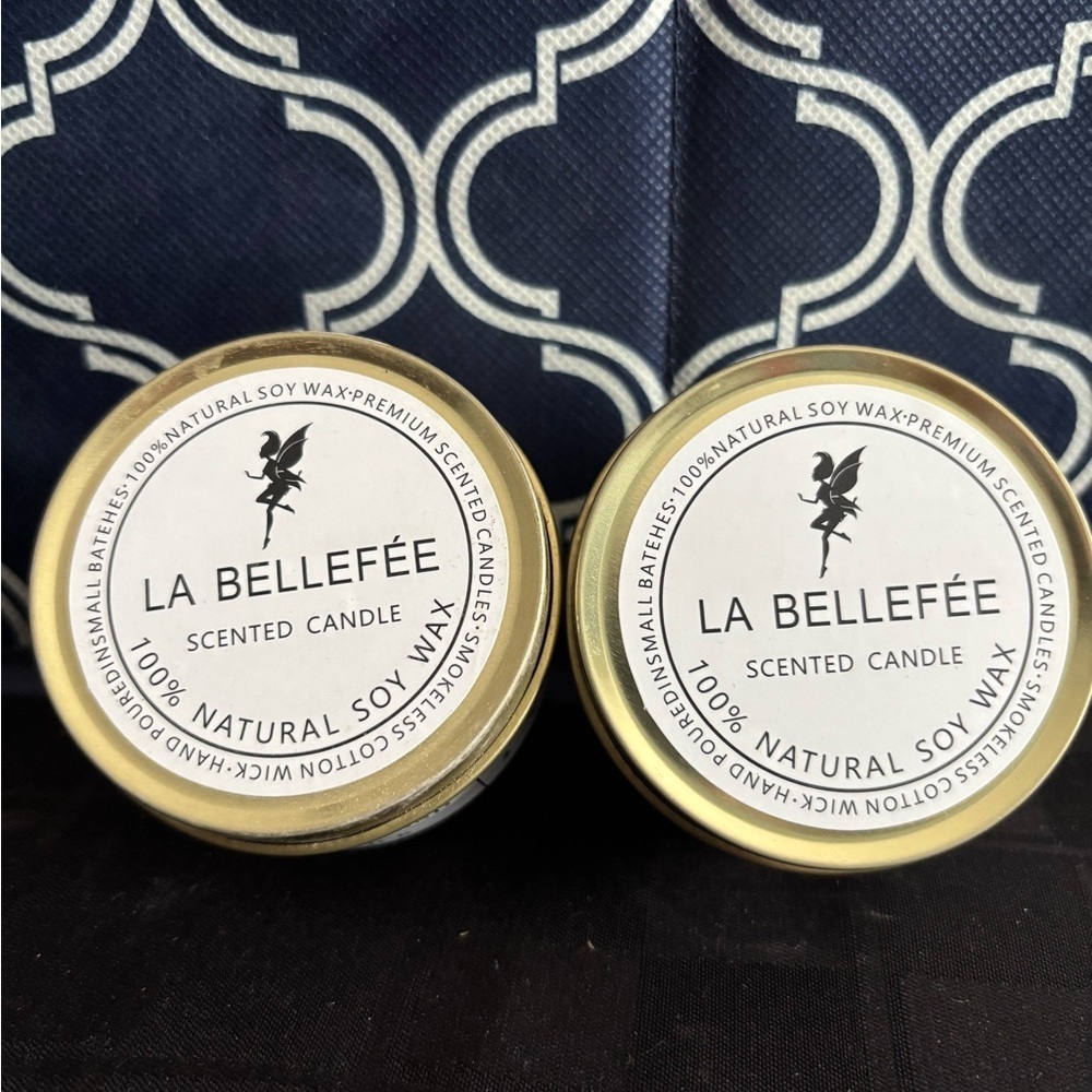 La Belle Gold and Black Scented Candles